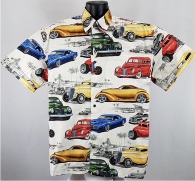 Hot Rods and Classic Cars Hawaiian Shirt